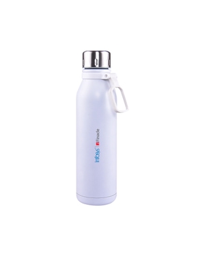 Boston Stainless Steel Sports Water Bottle - White